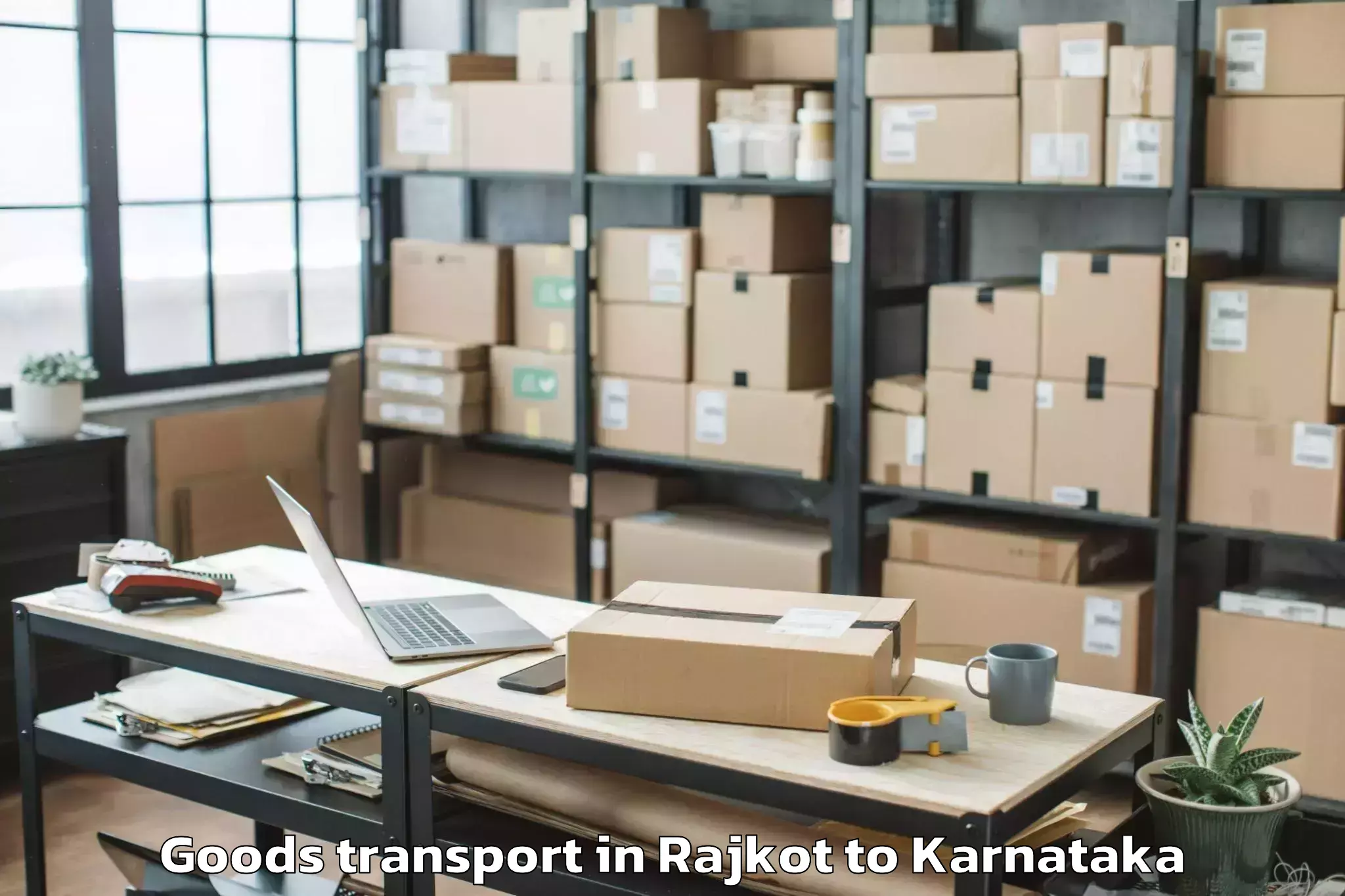 Affordable Rajkot to Turuvekere Goods Transport